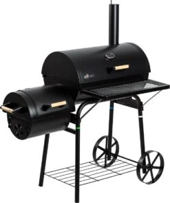 El Fuego Dakota - Barbecue - Smoker - Zwart - Grilloppervlak 66 X 41 Cm - Afmeting 132,5 X 66 X 122 Cm -Keukengrill Winkel 1005x1200 1