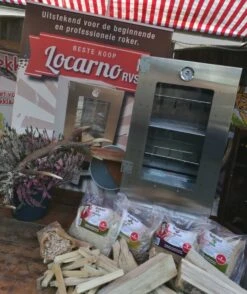 2-L Home & Garden XL Rookoven - RVS - 80x40x28 Cm - 3 Etages -Keukengrill Winkel 1009x1200