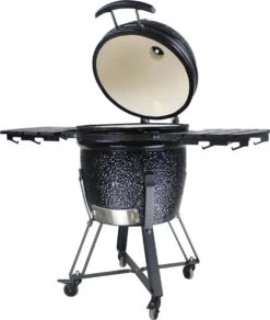 Boets Grill Kamado Grill 21 Inch - 21" - BG21 - Keramisch - Kookoppervlak Ø 44 - Glanzend Zwart -Keukengrill Winkel 1016x1200
