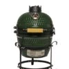 Patton Kamado Keramische Houtskoolbarbecue - 13" - Grilloppervlak Ø 28 Cm - Inclusief Heatdeflector - Groen -Keukengrill Winkel 1051x1200
