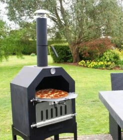 Merkloos MaxxGarden Pizza Oven - Smoker Barbecue Houtskool 45 X 65 X 158cm -Keukengrill Winkel 1053x1200