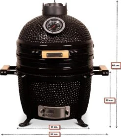 Patton Kamado 15" - Keramisch - Tafel Model - Premium Black - Medium - Zwart 37 Patton Kamado 15" - Keramisch - Tafel Model - Premium Black - Medium - Zwart -Keukengrill Winkel 1055x1200