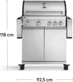 Burnhard Gas BBQ Big FRED Deluxe - 4 Branders - Incl. Keramische Infraroodbrander & Afdekhoes - Deluxe 40 Burnhard Gas BBQ Big FRED Deluxe - 4 Branders - Incl. Keramische Infraroodbrander & Afdekhoes - Deluxe -Keukengrill Winkel 1063x1200 4