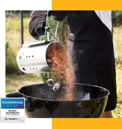 Kolen Starter GROOT - Brikettenstarter Met Veiligheidshandgreep - Snelstarter Voor Barbecue - BBQ Houtskool Starter -Keukengrill Winkel 1132x1200