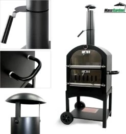 MaxxGarden Pizza Oven - Smoker Barbecue Op Hout, Houtskool Of Pellets - 45 X 65 X 158cm -Keukengrill Winkel 1137x1200 2