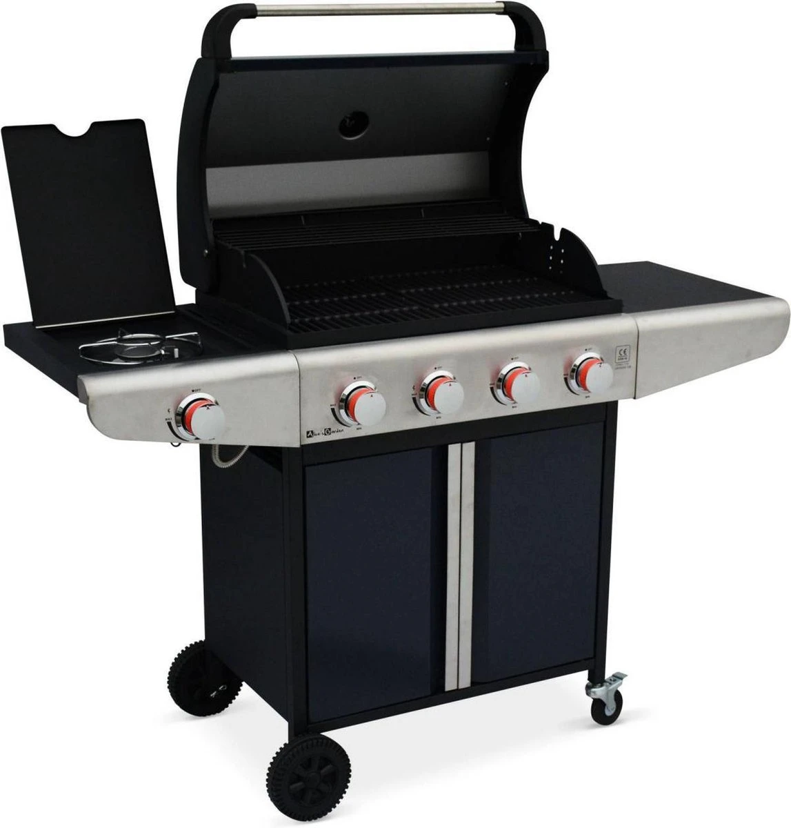 Alice's Garden Gas BBQ Bazin 4 - 5 Branders - Antraciet - Grilloppervlak 64,6x39,3cm 4 Alice's Garden Gas BBQ Bazin 4 - 5 Branders - Antraciet - Grilloppervlak 64,6x39,3cm - Afbeelding 2