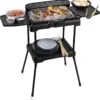 Princess 112250 Elektrische BBQ Met Zijplanken - BBQ - 40x25cm - Met En Zonder Statief Te Gebruiken - Met Zijplankjes - Ook Te Gebruiken Als Tafelgrill - 2200W -Keukengrill Winkel 1156x1200 1