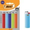 BIC J26 Maxi Vuursteen Flint Aanstekers - Diverse Kleuren - Pak Van 5 Gasaanstekers - Kindveilig -Keukengrill Winkel 1171x1200