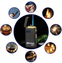 MELTAZO Elektrische Aansteker, Aansteker Gas, Electric Lighter, Gasaansteker Navulbaar, Elektronische Aansteker, Aansteker Plasma, Aansteker Vuurwerk, USB Aansteker Plasma, 2-in-1 Aansteker Voor Sigaretten Camping Kaarsen - 2023 Editie -Keukengrill Winkel 1176x1200