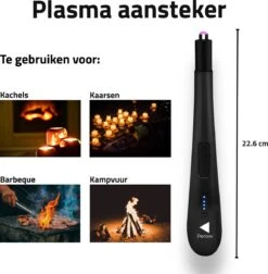 Oplaadbare Lange Elektrische Aansteker - Zwart - Duurzame Plasma Aansteker - Inclusief Cadeauverpakking - BBQ - Kaarsen 14 Oplaadbare Lange Elektrische Aansteker - Zwart - Duurzame Plasma Aansteker - Inclusief Cadeauverpakking - BBQ - Kaarsen -Keukengrill Winkel 1177x1200