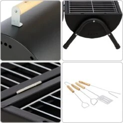 MaxxGarden BBQ - Houtskool Barbecue - Smoker Barbecue - Grilloppervlak (LxB) 38 X 52 Cm - Met Dubbel Grill Vlak - Zwart 13 MaxxGarden BBQ - Houtskool Barbecue - Smoker Barbecue - Grilloppervlak (LxB) 38 X 52 Cm - Met Dubbel Grill Vlak - Zwart -Keukengrill Winkel 1196x1200 2