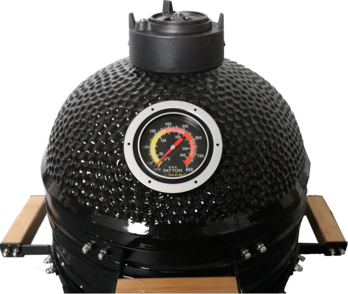 Patton Kamado 15" - Keramisch - Tafel Model - Premium Black - Medium - Zwart 8 Patton Kamado 15" - Keramisch - Tafel Model - Premium Black - Medium - Zwart - Afbeelding 6