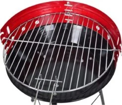 Houtskoolbarbecue Ø33 Cm | Verstelbare Grill BBQ | Halfopen | Zwart / Rood -Keukengrill Winkel 1200x1028 1