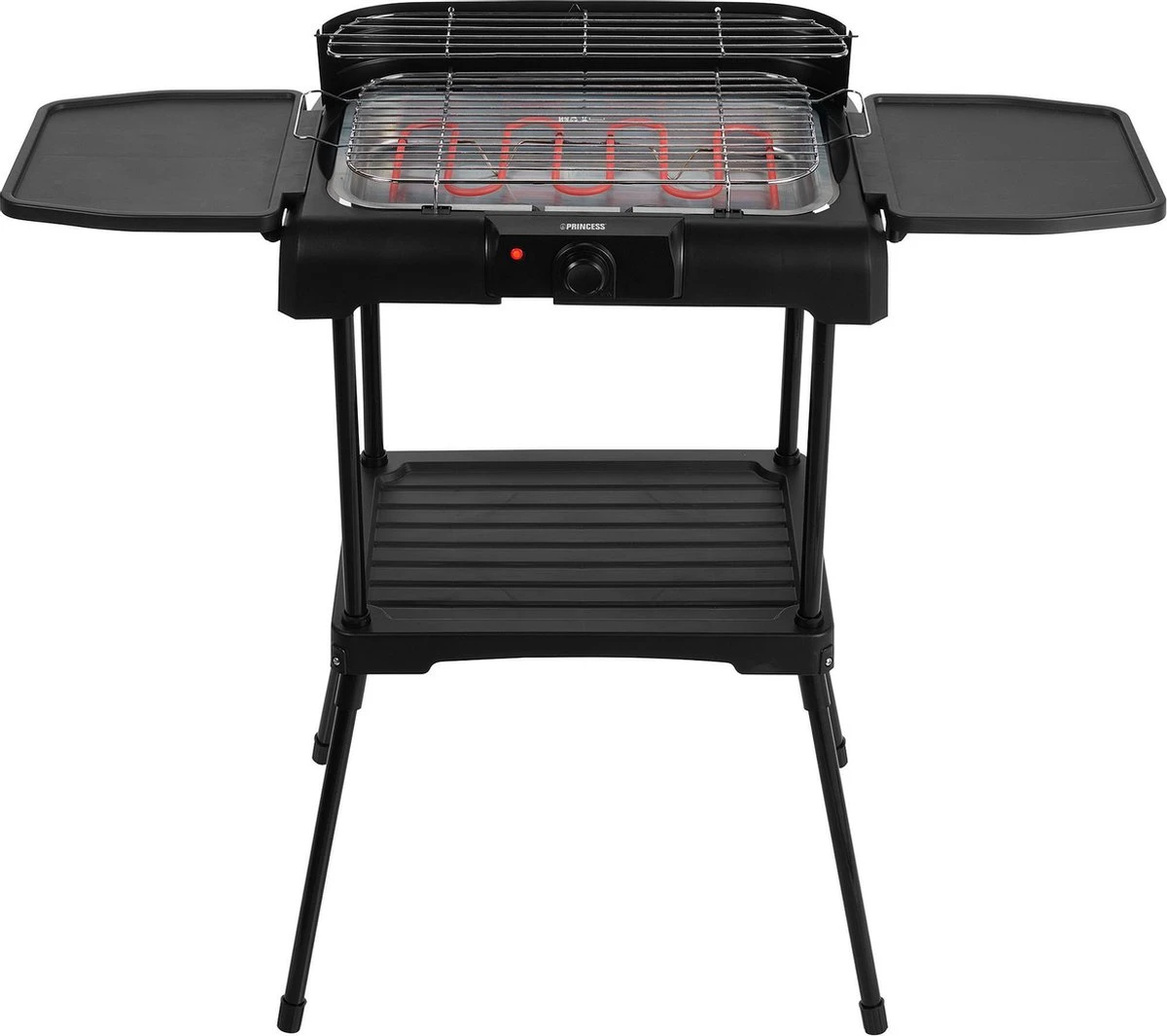 Princess 112250 Elektrische BBQ Met Zijplanken - BBQ - 40x25cm - Met En Zonder Statief Te Gebruiken - Met Zijplankjes - Ook Te Gebruiken Als Tafelgrill - 2200W 6 Princess 112250 Elektrische BBQ Met Zijplanken - BBQ - 40x25cm - Met En Zonder Statief Te Gebruiken - Met Zijplankjes - Ook Te Gebruiken Als Tafelgrill - 2200W - Afbeelding 4