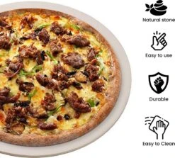 MaxxHome Pizzasteen - BBQ Steen - Pizzasteen Voor De Lekkerste Bereiding Van Een Pizza Op Jouw Barbecue Of In De Oven - Pizza Steen Rond - Medium (33 Cm) -Keukengrill Winkel 1200x1084 1