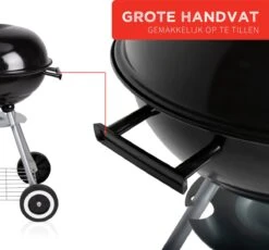 BBQ Collection Houtskoolbarbecue - Kogelbarbecue 45 X 60 Centimeter - Ronde Barbecue - Barbecue Op Wielen - Zwart - Metaal -Keukengrill Winkel 1200x1116 1