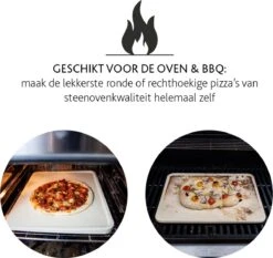 Boska Pizzasteen Deluxe Rechthoek - Voor De Oven - Knapperige Pizza's - 40x32 Cm - BBQ Accessoires -Keukengrill Winkel 1200x1131