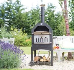 Merkloos MaxxGarden Pizza Oven - Smoker Barbecue Houtskool 45 X 65 X 158cm -Keukengrill Winkel 1200x1134 1