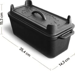 Burnhard Gietijzeren Broodpan 3,5 L - Broodbakvorm -Keukengrill Winkel 1200x1136