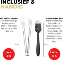 Ozocozy BBQ-ONE Houtskool Tafelbarbecue - Ø30 Cm- Zwart - Incl. Draagtas, Siliconen Bakkwast En RVS-Barbecuetang -Keukengrill Winkel 1200x1141