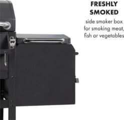 Klarstein Kingsville Double Barbecue - Houtskool- En Gasbarbecue - Smoker BBQ - Inclusief Deksels En Thermometer - Met 2 Roosters - Zwart 20 Klarstein Kingsville Double Barbecue - Houtskool- En Gasbarbecue - Smoker BBQ - Inclusief Deksels En Thermometer - Met 2 Roosters - Zwart -Keukengrill Winkel 1200x1161 1