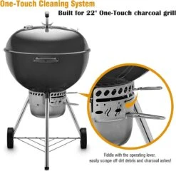 One-Touch-reinigingssysteemkit Voor 57 CM Kogel BBQ , Geschikt Als Vervanging In Diverse Weber Kogel BBQ's 15 One-Touch-reinigingssysteemkit Voor 57 CM Kogel BBQ , Geschikt Als Vervanging In Diverse Weber Kogel BBQ's -Keukengrill Winkel 1200x1165 3