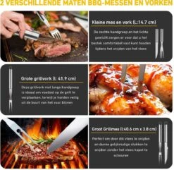 Saveur Royal® 35-delige Barbecue Gereedschapset In Roestvrij Staal - BBQ Grill Set Met Draagtas - Barbecuegerei-sets - Barbecue Accessoires Gereedschap - 35-delig 22 Saveur Royal® 35-delige Barbecue Gereedschapset In Roestvrij Staal - BBQ Grill Set Met Draagtas - Barbecuegerei-sets - Barbecue Accessoires Gereedschap - 35-delig -Keukengrill Winkel 1200x1170 1