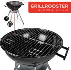BBQ Collection Houtskoolbarbecue - Kogelbarbecue 45 X 60 Centimeter - Ronde Barbecue - Barbecue Op Wielen - Zwart - Metaal -Keukengrill Winkel 1200x1174 1
