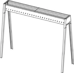 Spiedini Saté-bbq Bali 80 - Saté Houtskoolbarbecue Met Horizontaal Rooster - 80 Cm Lang, 11 Cm Breed - Materiaal: Gealuminiseerd Ijzer -Keukengrill Winkel 1200x1179 5