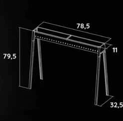 Spiedini Saté-bbq Bali 80 - Saté Houtskoolbarbecue Met Horizontaal Rooster - 80 Cm Lang, 11 Cm Breed - Materiaal: Gealuminiseerd Ijzer -Keukengrill Winkel 1200x1185 2