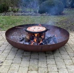 Chefs Cuisine Gietijzeren Grillpan - Grillpan Gietijzer - Gietijzer Bbq Grillpan - Gietijzeren Grillplaat - Pizzasteen - Plancha Gietijzer - Gietijzeren Bakplaat - Rond 36 Cm - Dubbelzijdig -Keukengrill Winkel 1200x1187 8