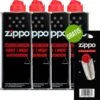 4 X Zippo Aansteker Benzine / Vloeistof + Gratis Vuursteentjes -Keukengrill Winkel 1200x1192