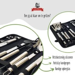 Krumble 18-delige Barbecue Set / Roestvrijstalen BBQ Set Van 18 / Inclusief Handige Opbergtas - RVS -Keukengrill Winkel 1200x1200 152