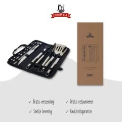 Krumble 18-delige Barbecue Set / Roestvrijstalen BBQ Set Van 18 / Inclusief Handige Opbergtas - RVS -Keukengrill Winkel 1200x1200 154