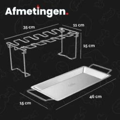 GrillX Kippenvleugelhouder - Kiphouder Voor BBQ & Oven - RVS - BBQ Accesoires 15 GrillX Kippenvleugelhouder - Kiphouder Voor BBQ & Oven - RVS - BBQ Accesoires -Keukengrill Winkel 1200x1200 164