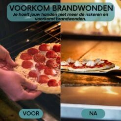 Nowad Pizzaschep RVS Rond - 30,5 Cm - PVC Handvat -Keukengrill Winkel 1200x1200 171