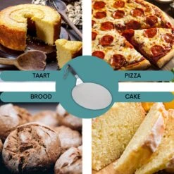 Nowad Pizzaschep RVS Rond - 30,5 Cm - PVC Handvat -Keukengrill Winkel 1200x1200 172