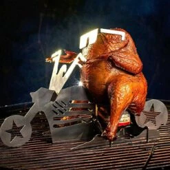 GrillX Beer Can Chicken Houder - Kiphouder Motorcycle - BBQ Accesoires - Bierkip - Barbeque Gereedschap - Chicken Sitter -Keukengrill Winkel 1200x1200 175