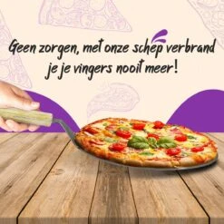 Nowad Pizzaschep RVS Rond Voor BBQ En Oven - 30,5 Cm - Pizzaspatel - Taartschep - Houten Handvat - Ophangbaar - Rond - Vaatwasbestendig - Keukenaccessoires -Keukengrill Winkel 1200x1200 183