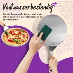 Nowad Pizzaschep RVS Rond Voor BBQ En Oven - 30,5 Cm - Pizzaspatel - Taartschep - Houten Handvat - Ophangbaar - Rond - Vaatwasbestendig - Keukenaccessoires -Keukengrill Winkel 1200x1200 188
