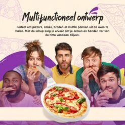 Nowad Pizzaschep RVS Rond Voor BBQ En Oven - 30,5 Cm - Pizzaspatel - Taartschep - Houten Handvat - Ophangbaar - Rond - Vaatwasbestendig - Keukenaccessoires -Keukengrill Winkel 1200x1200 189