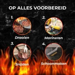 GrillX Barbecue Gereedschap Set - 19-delig - Inclusief Luxe Draagtas - BBQ Accesoires - Gereedschapset -Keukengrill Winkel 1200x1200 206