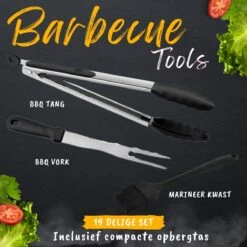 BBQ Gereedschapset - Opbergtas - BBQ Accessoires - BBQ Tang - BBQ Set - BBQ Borstel - BBQ Gereedschap - Roestvrij Staal -Keukengrill Winkel 1200x1200 228