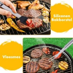 BBQ Accesoires Set Gereedschap Tang Borstel Barbecue Kookgerei - 10 Delig 15 BBQ Accesoires Set Gereedschap Tang Borstel Barbecue Kookgerei - 10 Delig -Keukengrill Winkel 1200x1200 235