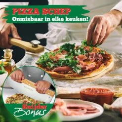 Ecowize Pizzaschep Voor BBQ En Oven - Aluminium Pizzaspatel Vierkant 30cm Met Inklapbaar Handvat - Met Extra Professionele Pizzasnijder -Keukengrill Winkel 1200x1200 243
