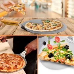 Inpro Pizzaschep RVS - Rond - Voor BBQ En Oven - Pizzaspatel - Taartschep - Houten Handvat - BBQ Gereedschap - Keukengerei - 30 Cm Diameter - Spatel -Keukengrill Winkel 1200x1200 250