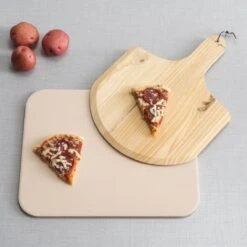 Buxibo 2in1 Pizzasteen - Voor BBQ & Oven - Inclusief Serveer Plank - Pizzabord/Pizzaplank - 30.5 X 38.1 X 1.4 Cm -Keukengrill Winkel 1200x1200 272