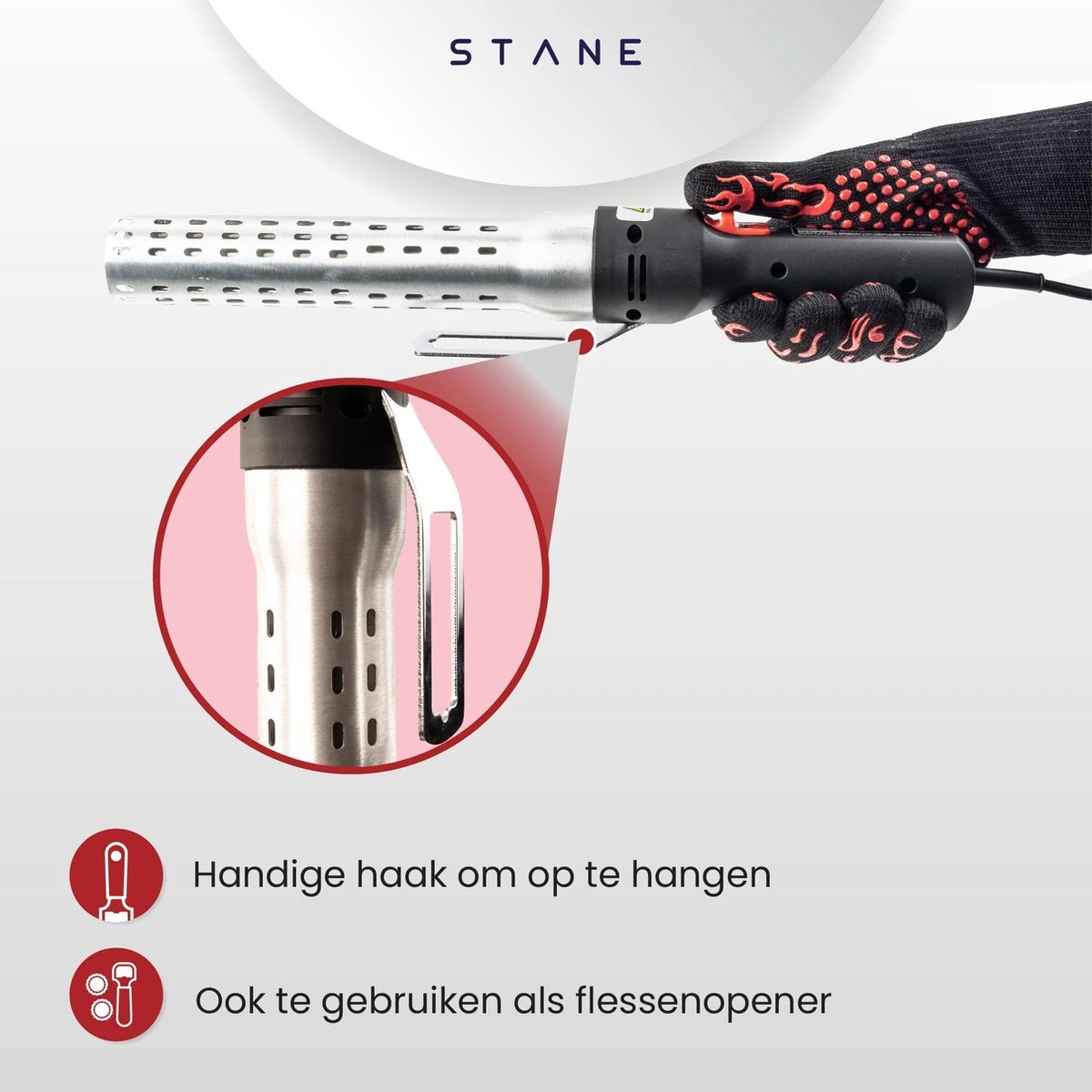 Bbq Aansteker Electrisch - Looftlighter - Bbq Starter - Bbq Accesoires - One Minute Lighter - Incl. Bbq Handschoenen - ®Stane 6 Bbq Aansteker Electrisch - Looftlighter - Bbq Starter - Bbq Accesoires - One Minute Lighter - Incl. Bbq Handschoenen - ®Stane - Afbeelding 4