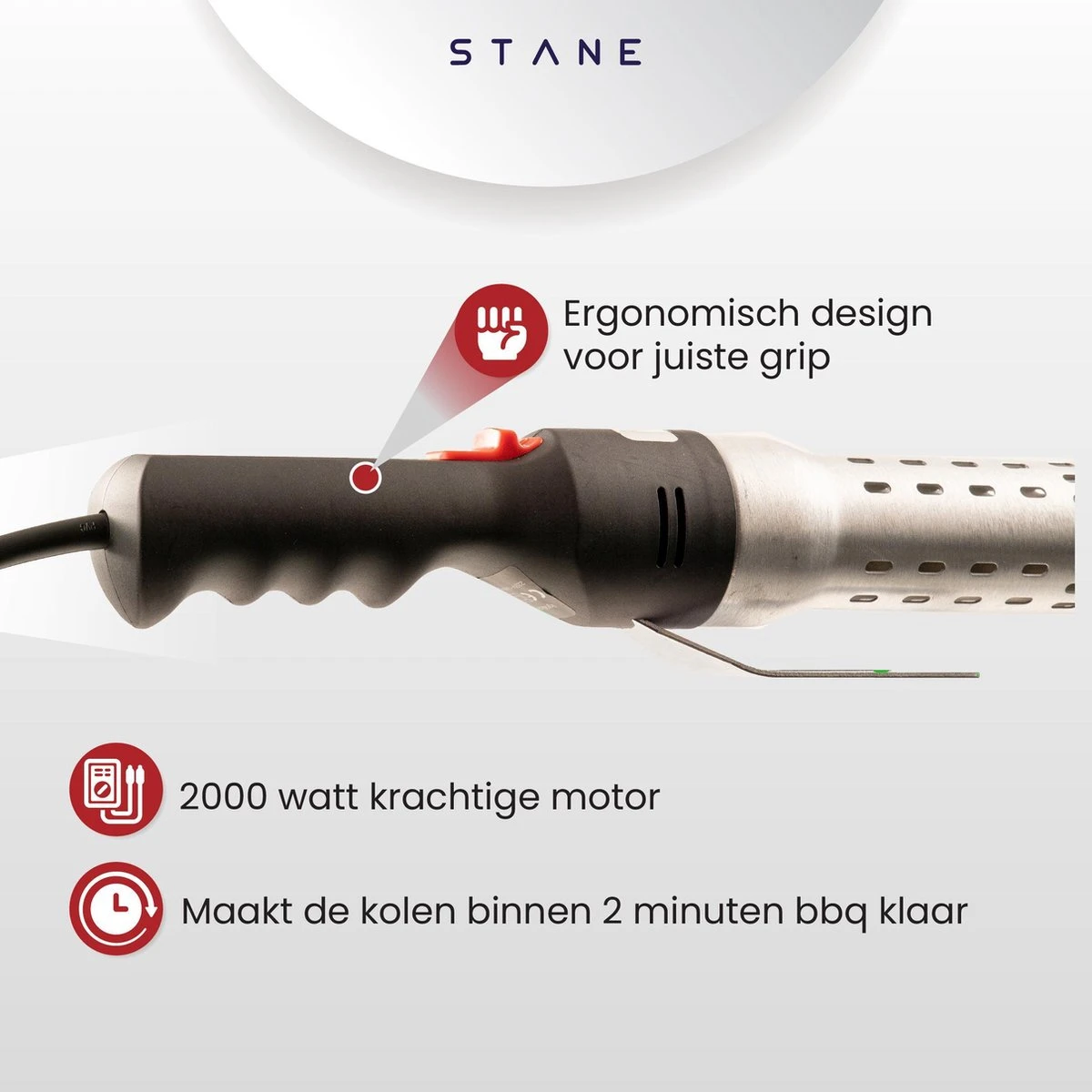 Bbq Aansteker Electrisch - Looftlighter - Bbq Starter - Bbq Accesoires - One Minute Lighter - Incl. Bbq Handschoenen - ®Stane 8 Bbq Aansteker Electrisch - Looftlighter - Bbq Starter - Bbq Accesoires - One Minute Lighter - Incl. Bbq Handschoenen - ®Stane - Afbeelding 6