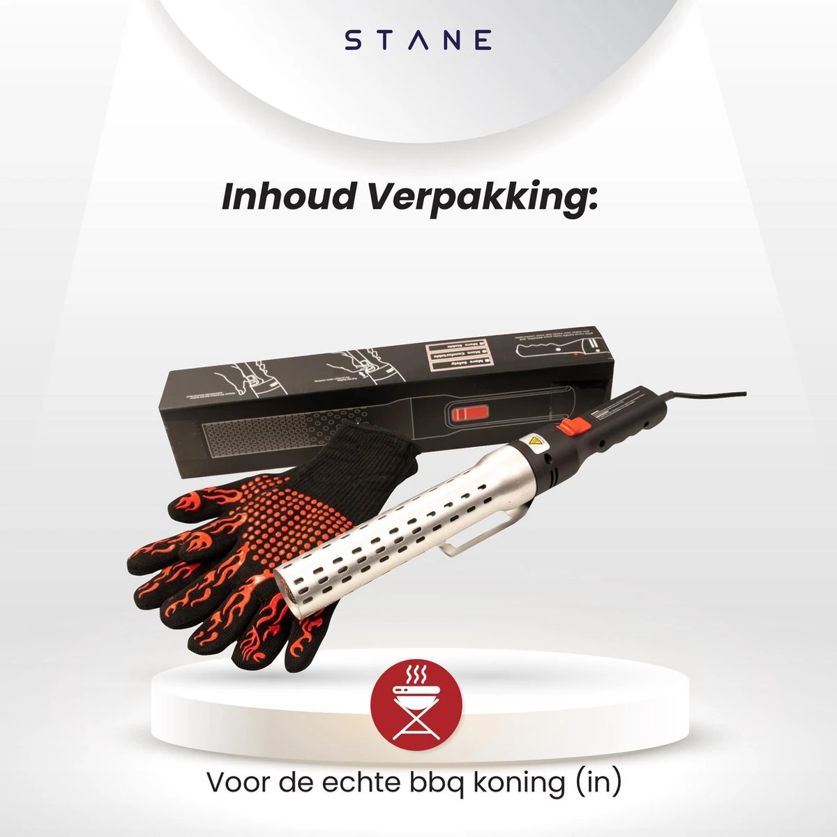 Bbq Aansteker Electrisch - Looftlighter - Bbq Starter - Bbq Accesoires - One Minute Lighter - Incl. Bbq Handschoenen - ®Stane 11 Bbq Aansteker Electrisch - Looftlighter - Bbq Starter - Bbq Accesoires - One Minute Lighter - Incl. Bbq Handschoenen - ®Stane - Afbeelding 9